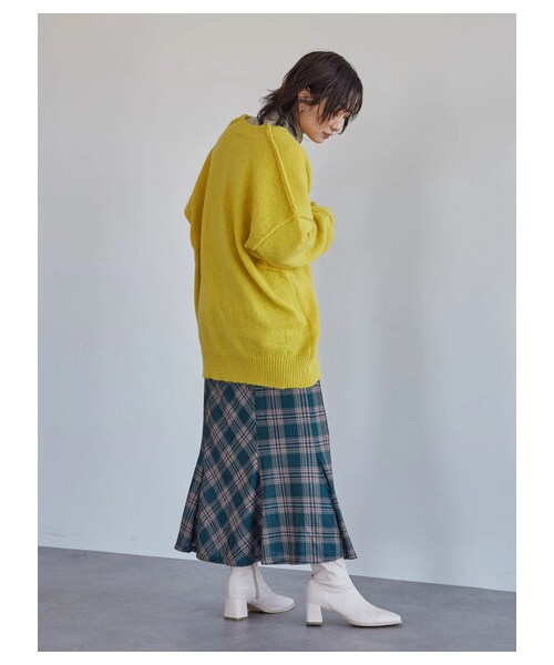 Green Parks(グリーンパークス)の「・novem9 チェックマーメイドスカート(スカート・アイボリー/レッド/イエロー/グリーン・F)」の15枚目の写真