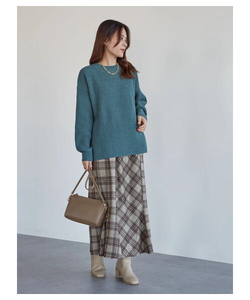 Green Parks(グリーンパークス)の「・novem9 チェックマーメイドスカート(スカート・アイボリー/レッド/イエロー/グリーン・F)」の17枚目の写真