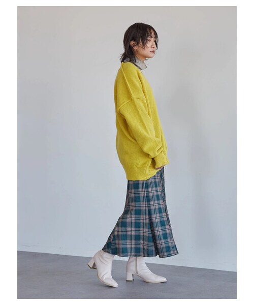 Green Parks(グリーンパークス)の「・novem9 チェックマーメイドスカート(スカート・アイボリー/レッド/イエロー/グリーン・F)」の14枚目の写真