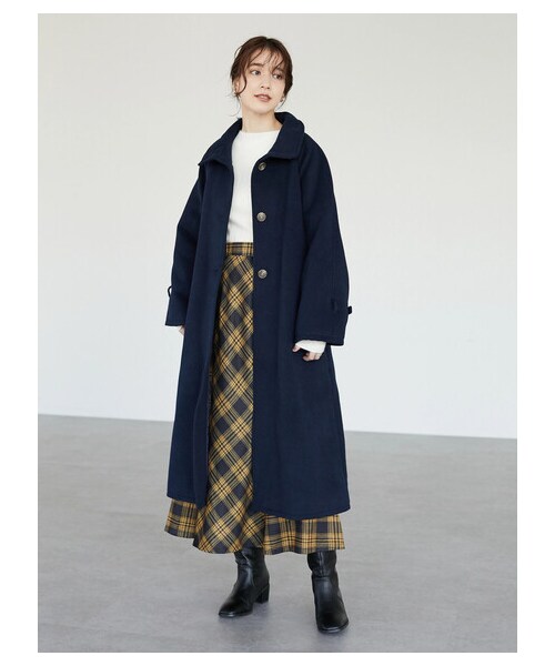 Green Parks(グリーンパークス)の「・novem9 チェックマーメイドスカート(スカート・アイボリー/レッド/イエロー/グリーン・F)」の10枚目の写真