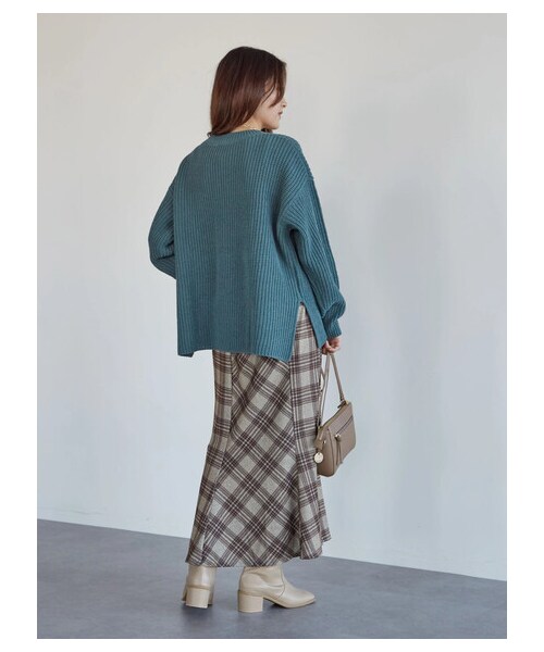 Green Parks(グリーンパークス)の「・novem9 チェックマーメイドスカート(スカート・アイボリー/レッド/イエロー/グリーン・F)」の18枚目の写真