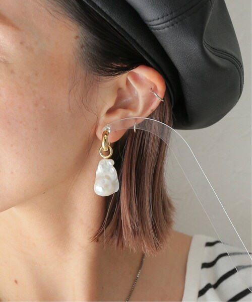 ウルフサーカス新品箱付き⭐️PEARLHOOPS LARGEサークルパールピアス