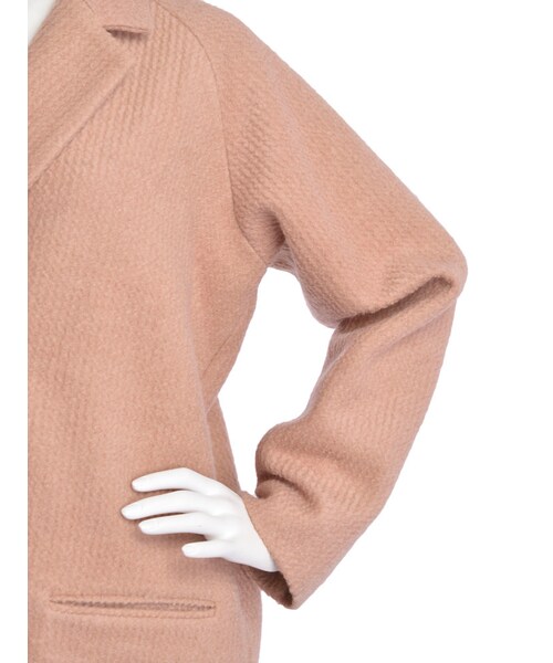 merry jenny（メリージェニー）の「【web限定予約】ブークレコクーンコート（ジャケット/アウター・レディース・オフホワイト/ブラック/マスタード/ベージュ・F）」の12枚目の写真