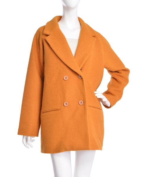 merry jenny（メリージェニー）の「【web限定予約】ブークレコクーンコート（ジャケット/アウター・レディース・オフホワイト/ブラック/マスタード/ベージュ・F）」の4枚目の写真