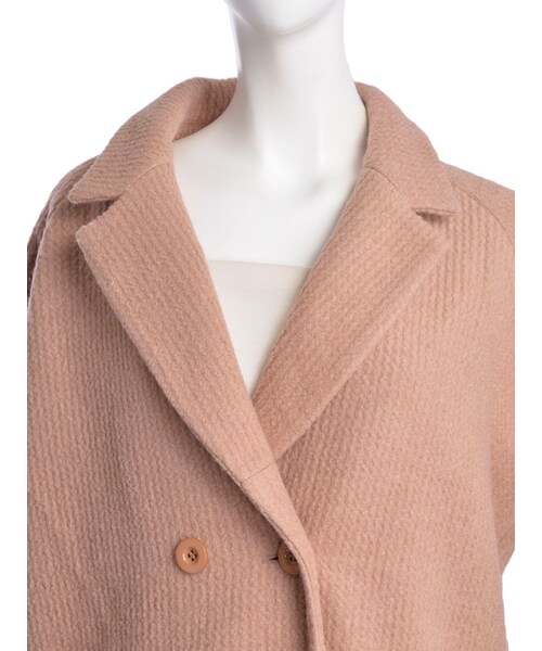 merry jenny（メリージェニー）の「【web限定予約】ブークレコクーンコート（ジャケット/アウター・レディース・オフホワイト/ブラック/マスタード/ベージュ・F）」の10枚目の写真