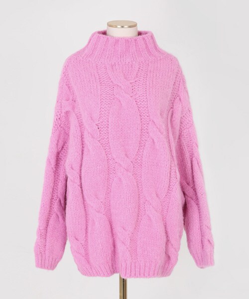 imvely（-）の「[IMVELY] カラープルオーバーニット（ニット/セーター・レディース・블루・FREE0(ミニブリー/XS~M), FREE1(一般ブリー/XS~M)）」の2枚目の写真