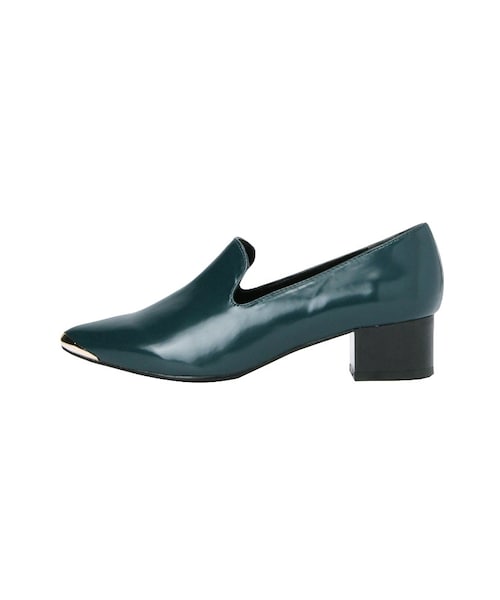 MURUA（ムルーア）の「【CASUAL】メタルトゥローファー（シューズ・レディース・ブラック/グリーン/ミックス・35(22.5)/36(23.5)/37(24.5)）」の2枚目の写真