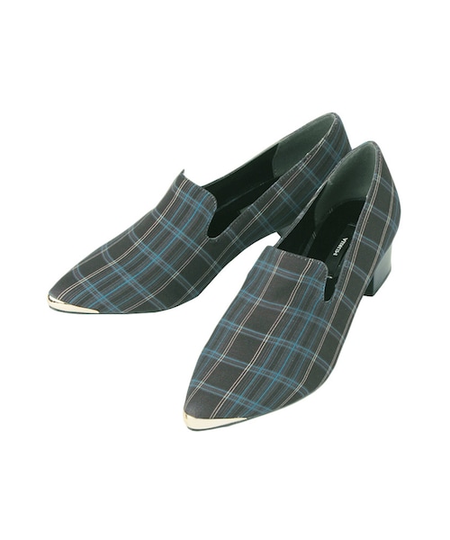 MURUA（ムルーア）の「【CASUAL】メタルトゥローファー（シューズ・レディース・ブラック/グリーン/ミックス・35(22.5)/36(23.5)/37(24.5)）」の7枚目の写真
