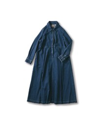 and myera（アンド マイラ）の「and myera ジップアップデニムワンピース（レディースファッション > ワンピース・チュニック > ワンピース・レディース）」