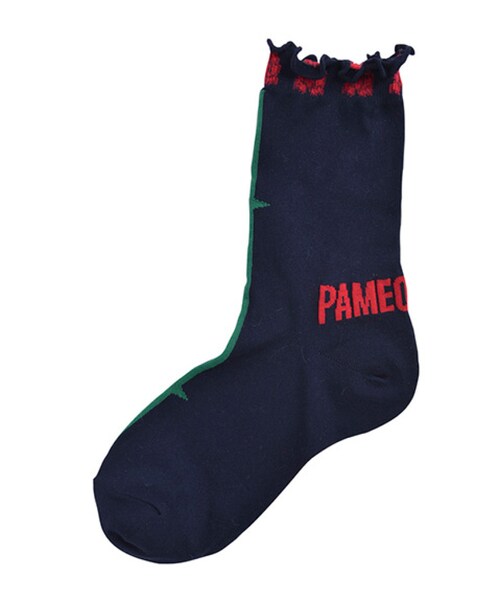 PAMEO POSE（パメオポーズ）の「TIME ZONE ROSE SOCKS（その他・レディース・ホワイト/スカイブルー/ネイビー・F）」の3枚目の写真