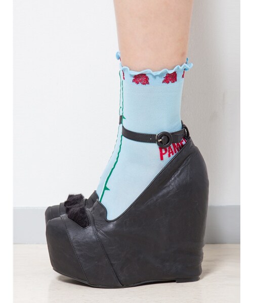 PAMEO POSE（パメオポーズ）の「TIME ZONE ROSE SOCKS（その他・レディース・ホワイト/スカイブルー/ネイビー・F）」の19枚目の写真