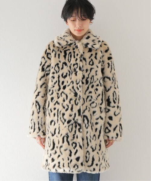 JOURNAL STANDARD（ジャーナルスタンダード）の「アニマルフェイクファーコート（ジャケット/アウター・ナチュラル A/(017)/フリー/在庫あり）」の5枚目の写真