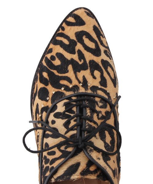 Ungrid（アングリッド）の「《andGIRL10月号 中村アンｻﾝ着用》 【Men’s Like】ハラコポインテッドシューズ（シューズ・レディース・ブラック/ミックス・S/M/L）」の8枚目の写真