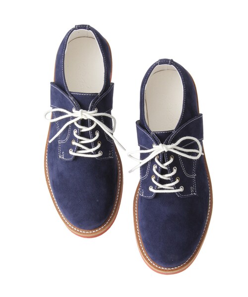 Ungrid（アングリッド）の「【men's like】プレーントゥシューズ（シューズ・レディース・オフホワイト/ネイビー/カーキ・S/M/L）」の3枚目の写真