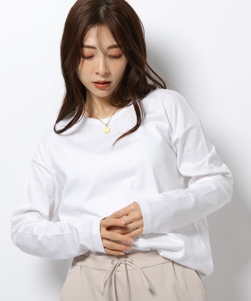 BARNYARDSTORM（バンヤードストーム）の「スリットロンT（トップス・レディース・ブラック×ホワイト01/ホワイト10/オフホワイト11/ブラック19・S(0)/M(1)）」の13枚目の写真