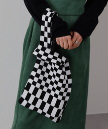 COLONY 2139 | チェッカーエコバッグ/ニットバッグ(トートバッグ)