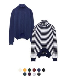 Re:EDIT | CHICMUSE シンプルタートルニットトップス(トップス)