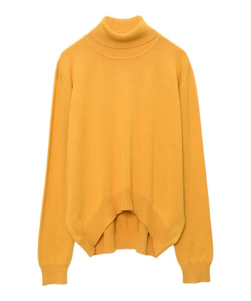 Re:EDIT（リエディ）の「CHICMUSE シンプルタートルニットトップス（トップス・レディース・ブラック/ホワイト/ワイン/マスタード/モスグリーン/ネイビー/ボーダーブラック/ボーダーネイビー/ボーダーワイン/ボーダーモスグリーン・M）」の7枚目の写真