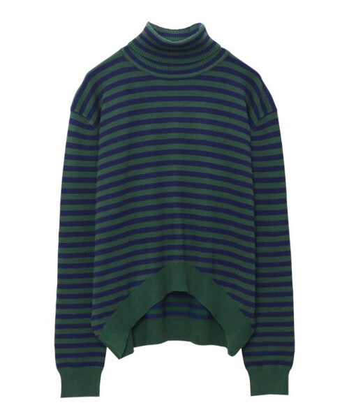 Re:EDIT（リエディ）の「CHICMUSE シンプルタートルニットトップス（トップス・レディース・ブラック/ホワイト/ワイン/マスタード/モスグリーン/ネイビー/ボーダーブラック/ボーダーネイビー/ボーダーワイン/ボーダーモスグリーン・M）」の13枚目の写真