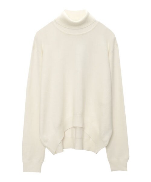 Re:EDIT（リエディ）の「CHICMUSE シンプルタートルニットトップス（トップス・レディース・ブラック/ホワイト/ワイン/マスタード/モスグリーン/ネイビー/ボーダーブラック/ボーダーネイビー/ボーダーワイン/ボーダーモスグリーン・M）」の5枚目の写真