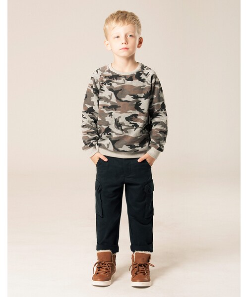 LOVFEE（ラッフィ）の「Le gentle 小男孩素面工作長褲（パンツ・キッズ・丈青/卡其・1-2/3-4/5-6）」の3枚目の写真