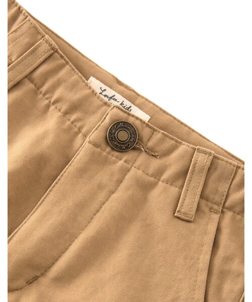 LOVFEE（ラッフィ）の「Le gentle 小男孩素面工作長褲（パンツ・キッズ・丈青/卡其・1-2/3-4/5-6）」の6枚目の写真