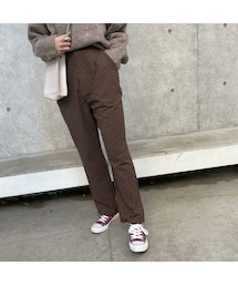 copine | ギンガムチェックストレートパンツ(2color)(その他パンツ)