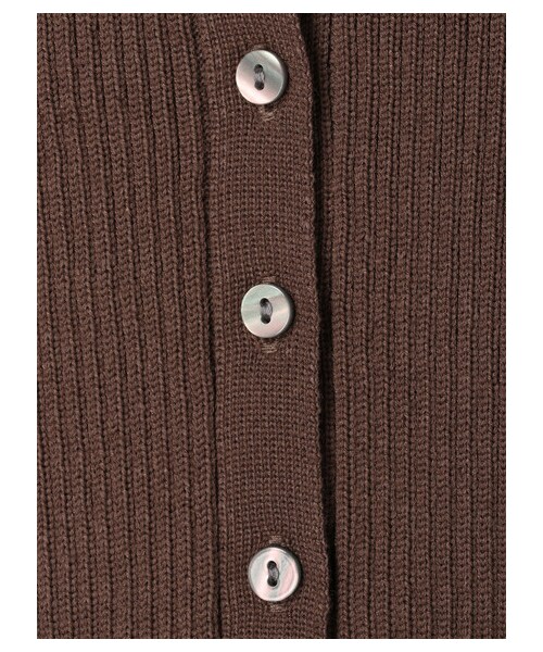 earth music&ecology（アースミュージックアンドエコロジー）の「ヘンリ-ネックリブニットプルオーバー（トップス・アイボリー/ブラック/モカ/サックスブルー・S/M）」の8枚目の写真