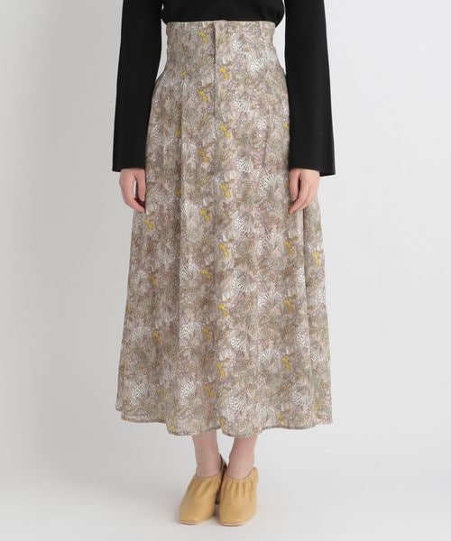 Andemiu（アンデミュウ）の「ボタニカルガラジャカードスカート（スカート・レディース・オレンジ40/アイボリー52/ベージュ55・S/M）」の16枚目の写真
