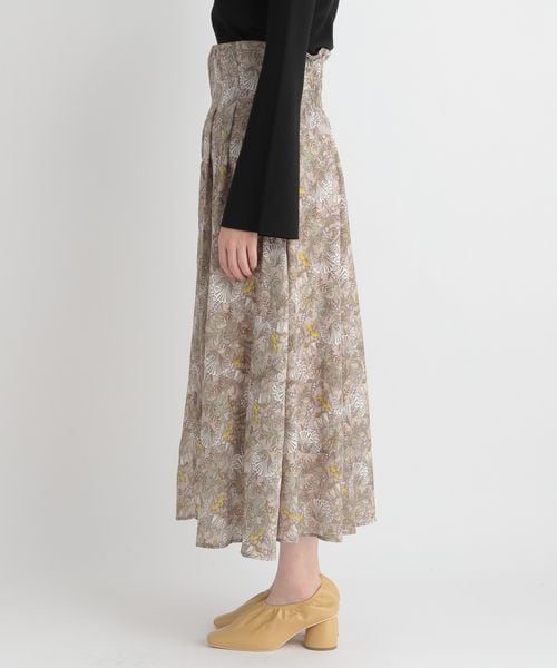 Andemiu（アンデミュウ）の「ボタニカルガラジャカードスカート（スカート・レディース・オレンジ40/アイボリー52/ベージュ55・S/M）」の17枚目の写真