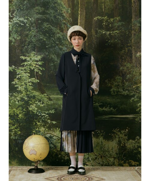 Marjorie（マージョリー）の「沉睡的大地，兩件式長版西裝背心外套