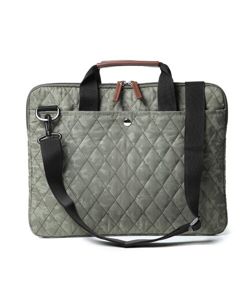 JUNMEN（ジュンメン）の「キルティングPCケース（バッグ・メンズ・カーキ/ネイビー・F）」の10枚目の写真