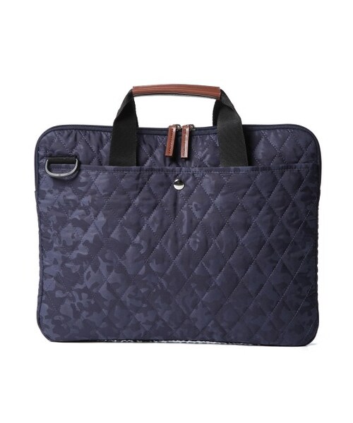 JUNMEN（ジュンメン）の「キルティングPCケース（バッグ・メンズ・カーキ/ネイビー・F）」の2枚目の写真
