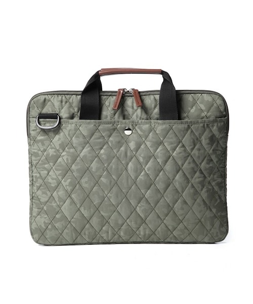 JUNMEN（ジュンメン）の「キルティングPCケース（バッグ・メンズ・カーキ/ネイビー・F）」の3枚目の写真