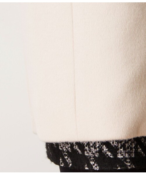 ROPE'（ロペ）の「【先行予約】カシミヤビーバージップノーカラーコート（コート・レディース・ブラック/ライトグレー/ベージュ・36/38）」の11枚目の写真