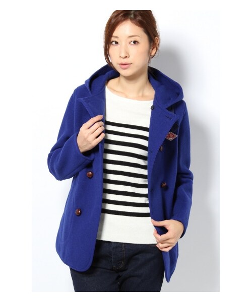 DANTON（ダントン）の「DANTON フードダブルショート（その他ブルゾン・レディース・ネイビー/ブルー A/レッド・36/38）」の2枚目の写真