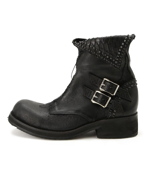 KMRii（ケムリ）の「【別注】KMRii/ケムリ/Crush Short Boots 03（シューズ・メンズ・BLACK・41/42/43）」の5枚目の写真