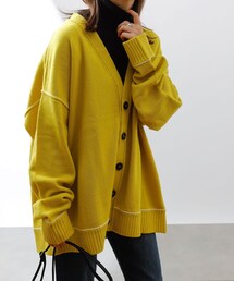 COLONY 2139 | 配色アウトリンキングカーディガン【ユニセックス可能】(カーディガン/ボレロ)