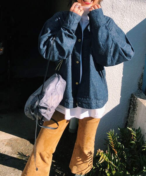 PUFF SLEEVE DENIM BIG JACKET Ⅱ（O.WASH） PUFF SLEEVE DENIM BIG