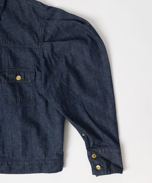 PUFF SLEEVE DENIM BIG JACKET Ⅱ（O.WASH） PUFF SLEEVE DENIM BIG
