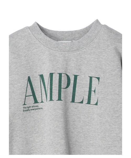 AMERICAN HOLIC（アメリカンホリック）の「裏毛ロゴプルオーバー1（トップス・杢ホワイト/杢ライトグレー・M/L）」の4枚目の写真