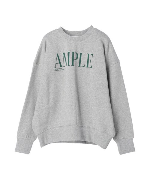 AMERICAN HOLIC（アメリカンホリック）の「裏毛ロゴプルオーバー1（トップス・杢ホワイト/杢ライトグレー・M/L）」の2枚目の写真