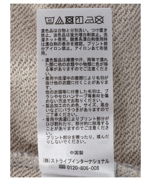 AMERICAN HOLIC（アメリカンホリック）の「裏毛ロゴプルオーバー1（トップス・杢ホワイト/杢ライトグレー・M/L）」の7枚目の写真