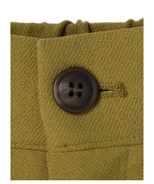 earth music&ecology（アースミュージックアンドエコロジー）の「ハイウエストタックストレートパンツ（パンツ・ブラック/ブラウン/イエロー/ブルーグリーン・S/M）」の18枚目の写真