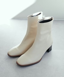 スタックヒールストレッチブーツ