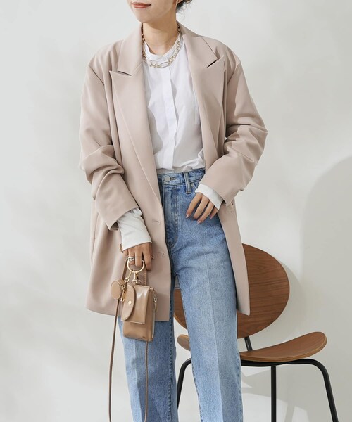 美品 RRL 花柄 長袖 ロング シャツワンピース 麻混 4 L ベルトひも 紺