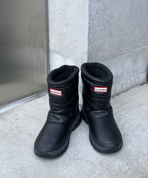 RIVE DROITE(リヴドロワ)の「【HUNTER(ハンター)】snow boot(レインシューズ・レディース・ブラック・4/5)」の1枚目の写真
