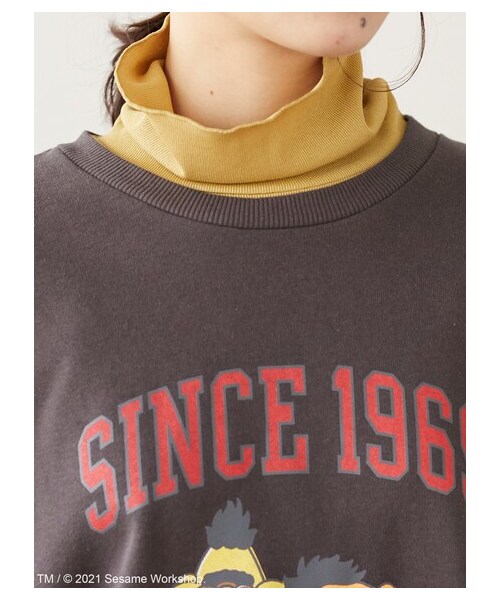 Green　Parks（グリーンパークス）の「SESAME STREET プリントスウェット（トップス・アイボリー/チャコールグレー/グリーン・F）」の7枚目の写真