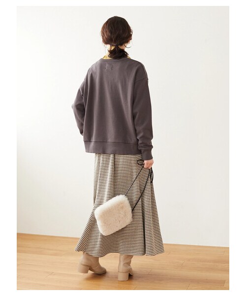 Green　Parks（グリーンパークス）の「SESAME STREET プリントスウェット（トップス・アイボリー/チャコールグレー/グリーン・F）」の4枚目の写真