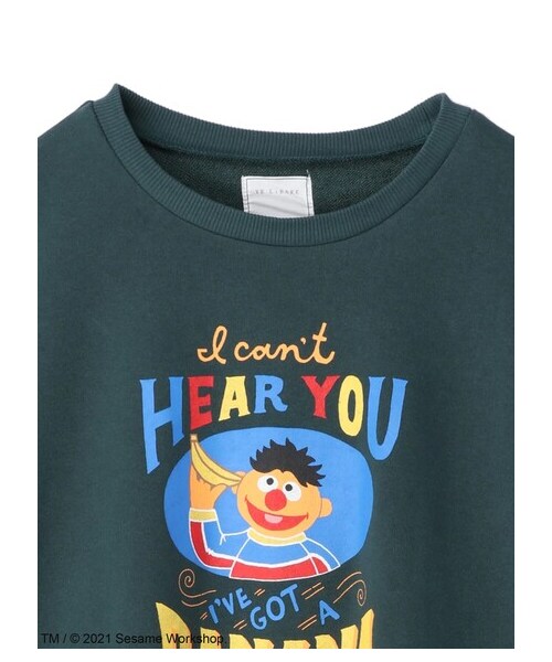 Green　Parks（グリーンパークス）の「SESAME STREET プリントスウェット（トップス・アイボリー/チャコールグレー/グリーン・F）」の12枚目の写真